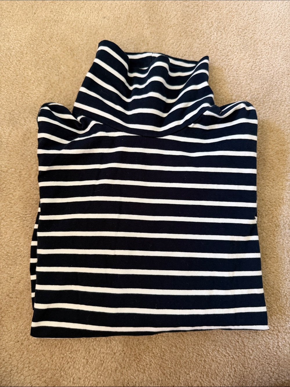 Saint James for J. Crew Navy and White Breton Stripe Top